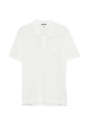 C.P. Company short-sleeve logo-patch polo shirt - White
