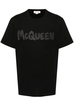 Alexander McQueen logo-print cotton T-shirt - Black