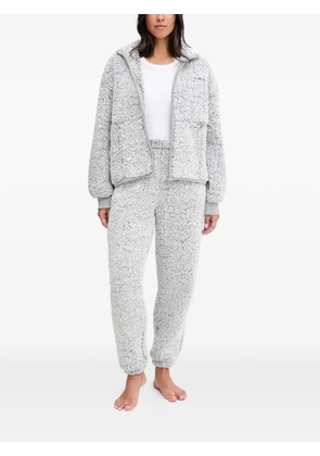 DKNY zip-up logo pajama set - Grey