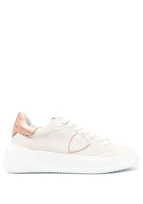 Philippe Model Paris Tres Temple lace-up sneakers - Neutrals