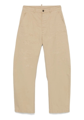 DSQUARED2 distressed trousers - Neutrals