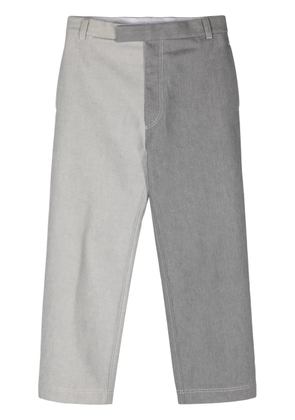 Thom Browne two-tone straight-leg jeans - Grey