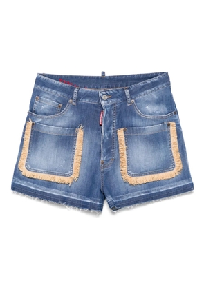 DSQUARED2 raphia shorts - Blue