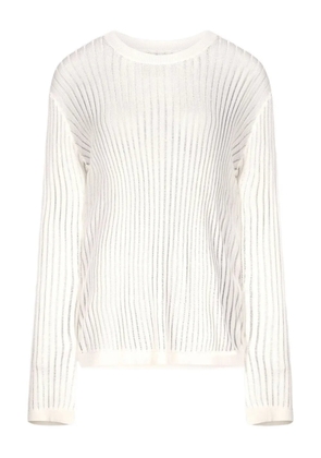 LouLou de Saison Hedora semi-sheer ribbed jumper - White