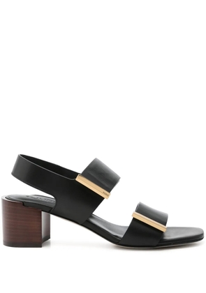 Tod's 55mm leather sandals - B999 BLACK
