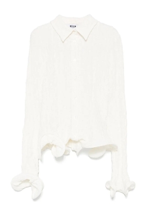 MSGM textured-finish shirt - White