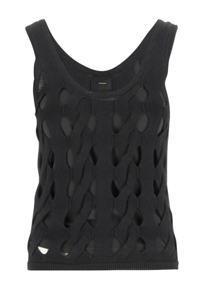 PINKO open-knit tank top - Black