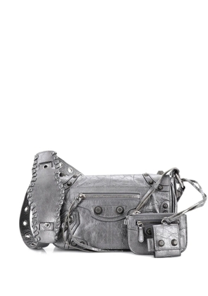 Balenciaga Pre-Owned Le Cagole Giant Studs Full Flap Bag Leather XS crossbody bag - Silver