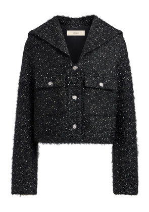 12 STOREEZ tweed blazer - Black