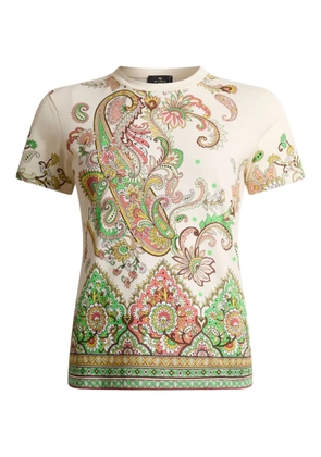 ETRO floral-print t-shirt - White