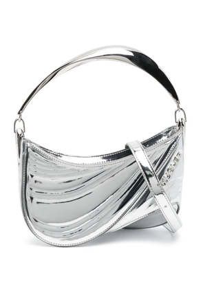 Mugler Spiral Curve 01 shoulder bag - Silver