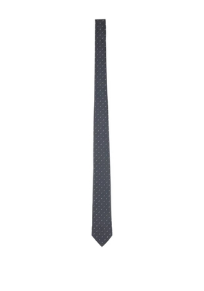 Ferragamo dotted silk tie - Grey