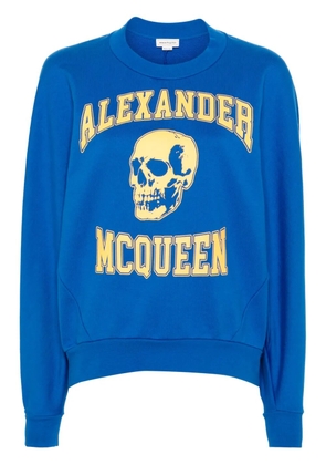 Alexander McQueen skull-print sweatshirt - Blue