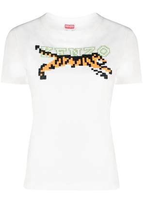 Kenzo embroidered-design T-shirt - White