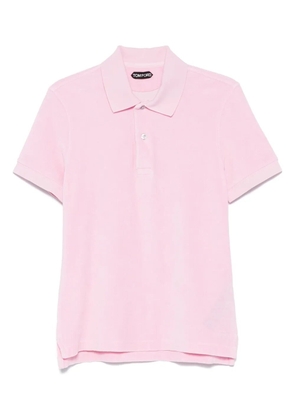 TOM FORD towelling polo shirt - Pink