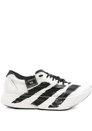 Y-3 three-stripe sneakers - White
