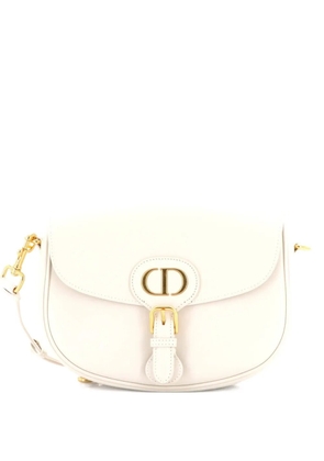 Christian Dior Pre-Owned Bobby Flap Bag Leather Medium crossbody bag - White