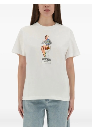 MOSCHINO JEANS graphic print T-shirt - White