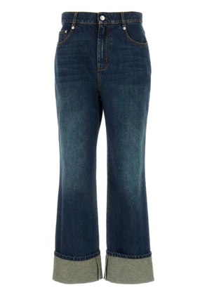 Alexander McQueen straigh-leg mid-rise jeans - Blue