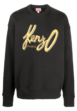 Kenzo logo-print cotton sweatshirt - Black