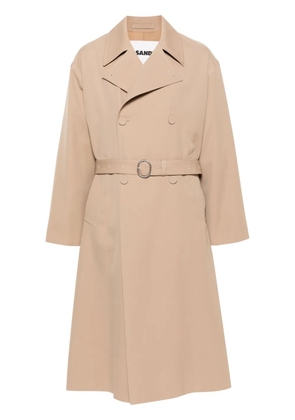 Jil Sander wool trench coat - Brown