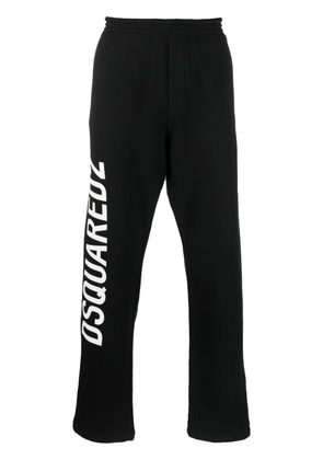 DSQUARED2 logo-print cotton track pants - Black