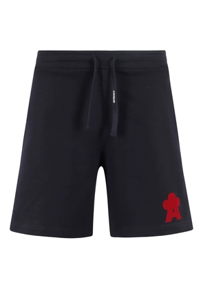 A Paper Kid logo-print track shorts - Blue