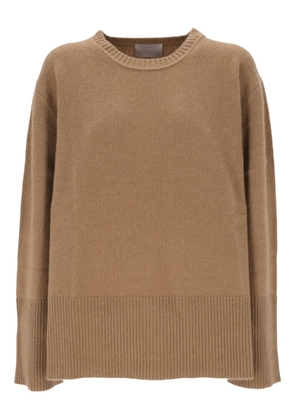 Hemisphere crew-neck sweater - Brown