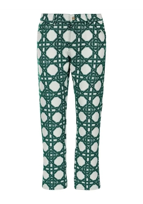 Casablanca monogram-print trousers - White