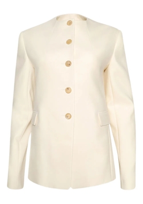 KHAITE Jameson button jacket - Neutrals