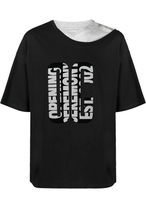Opening Ceremony double-collar T-shirt - Black
