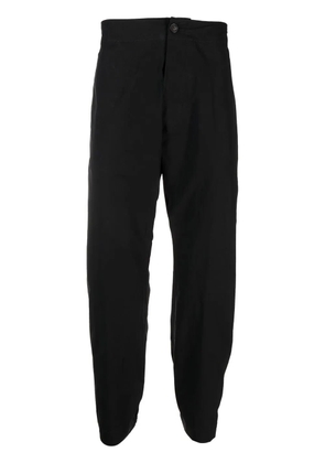DSQUARED2 logo-tape tapered trousers - Black