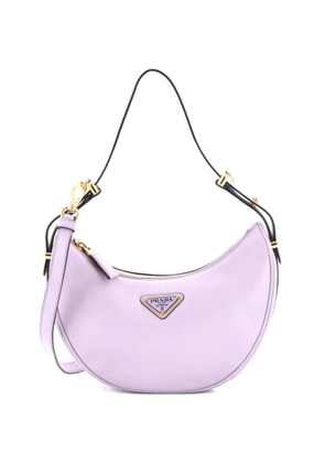 Prada Pre-Owned Arque Half Moon Leather Small hobo bag - Purple