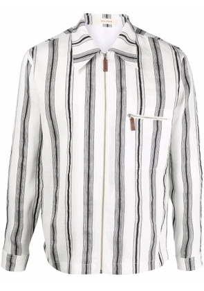 Wales Bonner stripe-print shirt - Black