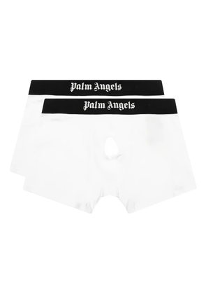 Palm Angels logo-waistband boxers - White
