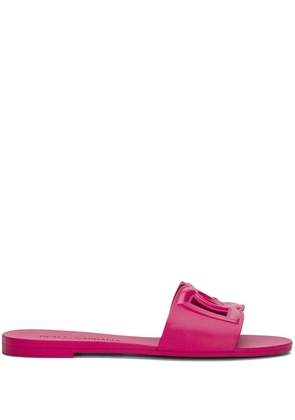 Dolce & Gabbana Bianca DG-logo slides - Pink