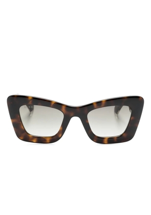 Gucci Eyewear tortoiseshell cat-eye sunglasses - Brown
