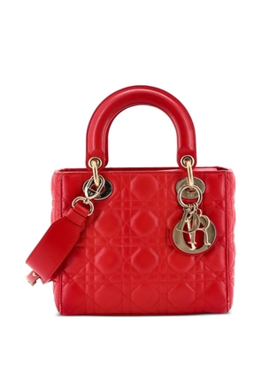 Christian Dior Pre-Owned My ABCDior Lady Dior Bag Cannage Quilt Lambskin crossbody bag - Red