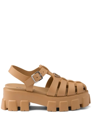 Prada Monolith 55mm platform sandals - Neutrals