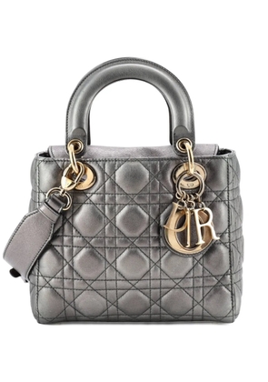 Christian Dior Pre-Owned My ABCDior Lady Dior Bag Metallic Cannage Quilt Leather shoulder bag