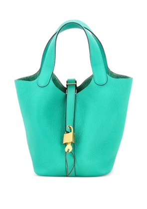 Hermès Pre-Owned Picotin Lock Bag Clemence PM bucket bag - Green