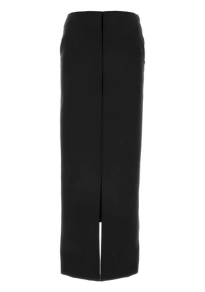 Givenchy front-slit wool-blend maxi skirt - Black