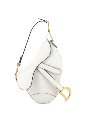 Christian Dior Pre-Owned Saddle Handbag Leather Mini shoulder bag - White