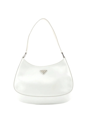 Prada Pre-Owned Cleo Shoulder Bag Spazzolato Leather Medium hobo bag - White
