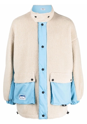 MSGM reversible faux-shearling jacket - Blue