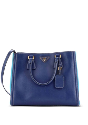 Prada Pre-Owned Bicolor Lux Convertible Open Saffiano Leather Medium tote bag - Blue