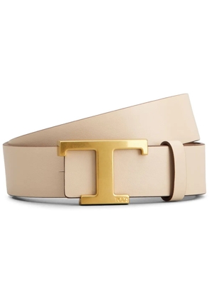 Tod's T Timless reversible leather belt - Brown