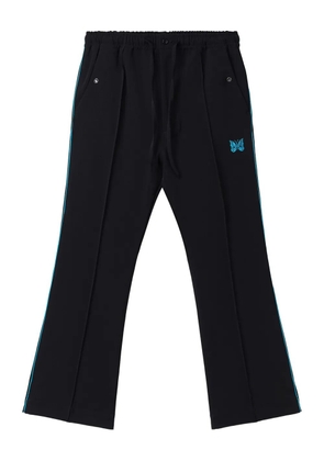 Needles stripe-detail trousers - Black