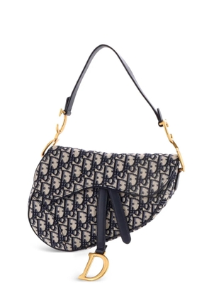 Christian Dior Pre-Owned Saddle Handbag Oblique Canvas Medium shoulder bag - Blue