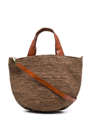 IBELIV woven basket tote - Brown